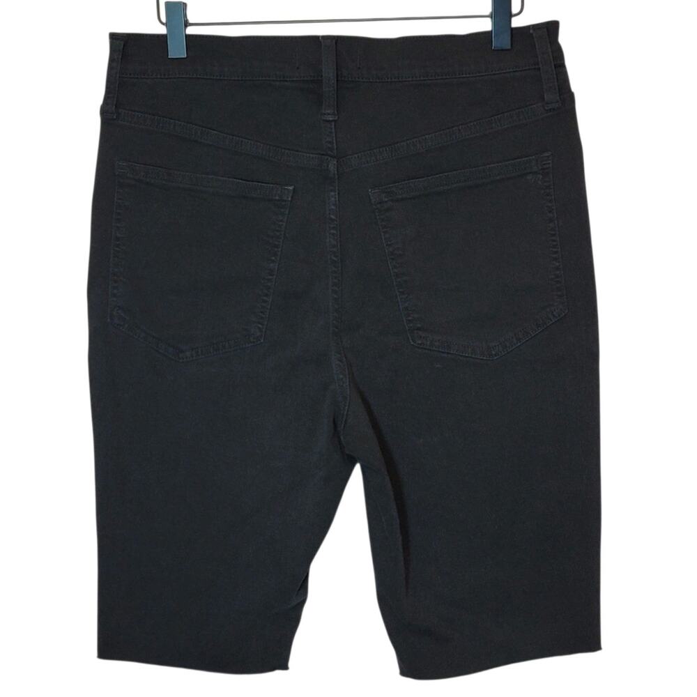 Madewell NWT Road Tripper Biker Shorts Black High Rise Raw Hem Casual 30 - Picture 7 of 12